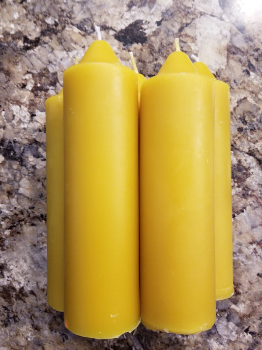 6 1/2" tall by 1 3/4" wide beeswax emergency candle