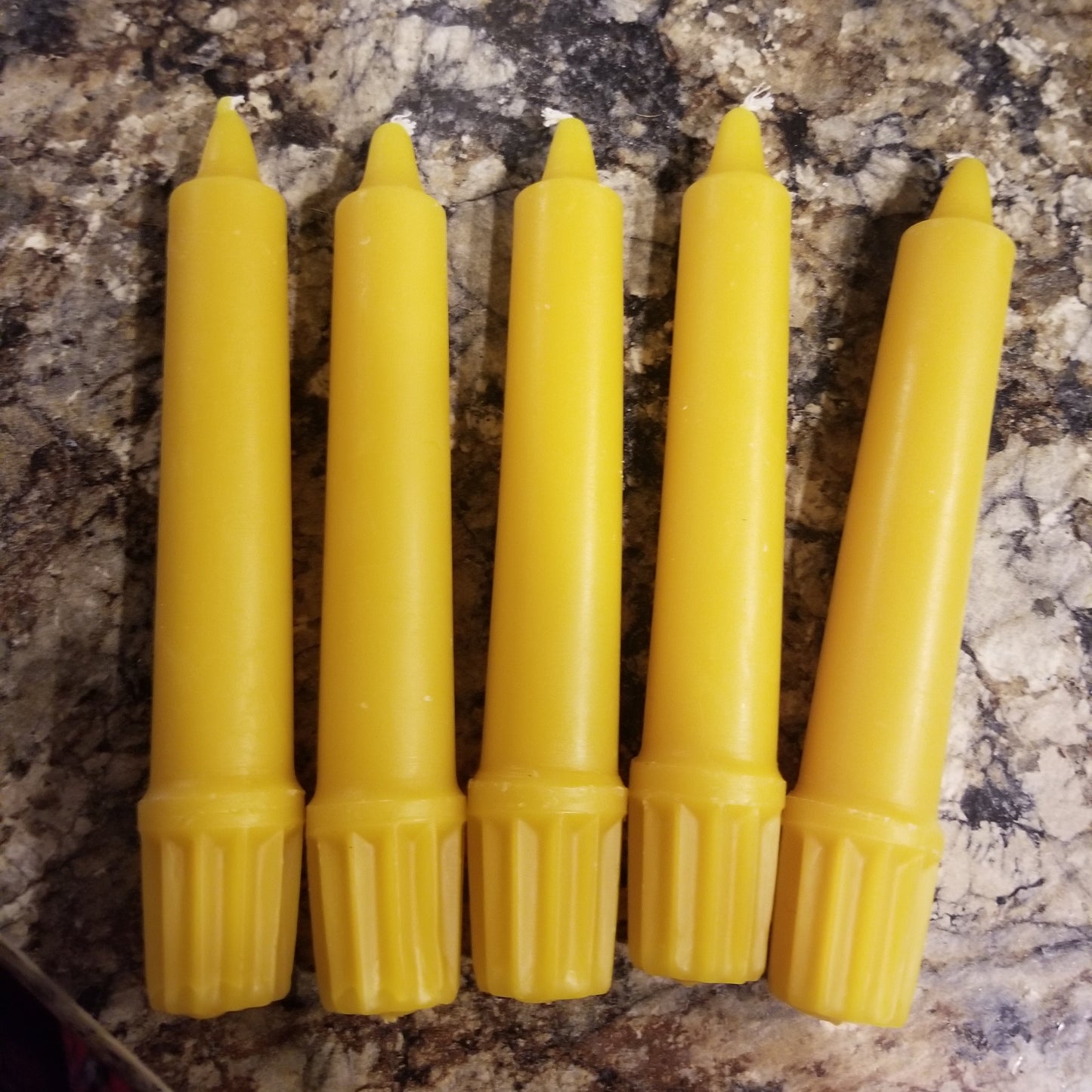 6" Fluted Base Candles Qty 5