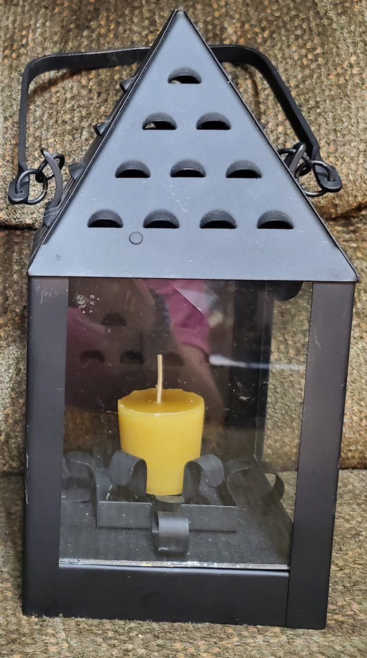 Small Metal Lantern with Chain