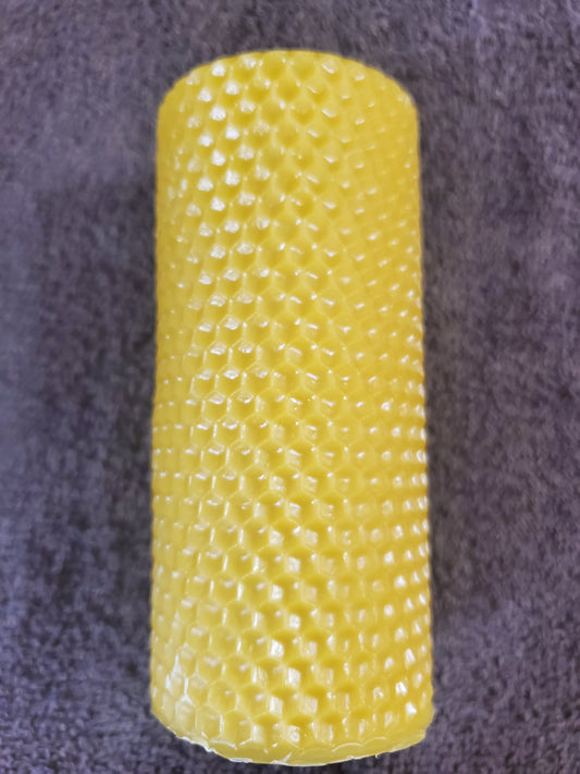 Medium Diamond Beeswax Candle ( 5" Tall by 2" Wide)