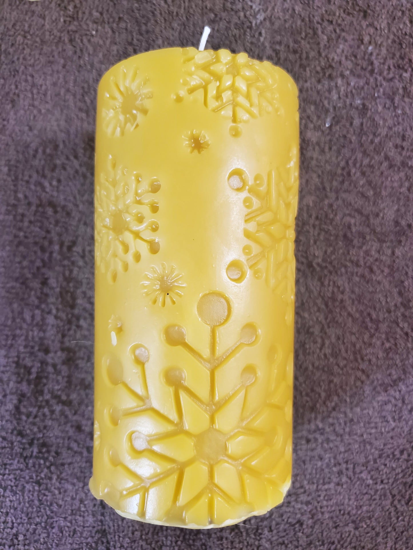 Snow Flake Candle (6" Tall by 3" Wide)