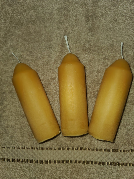 3.5" Tall X 1" Wide Beeswax Candle Set of 2