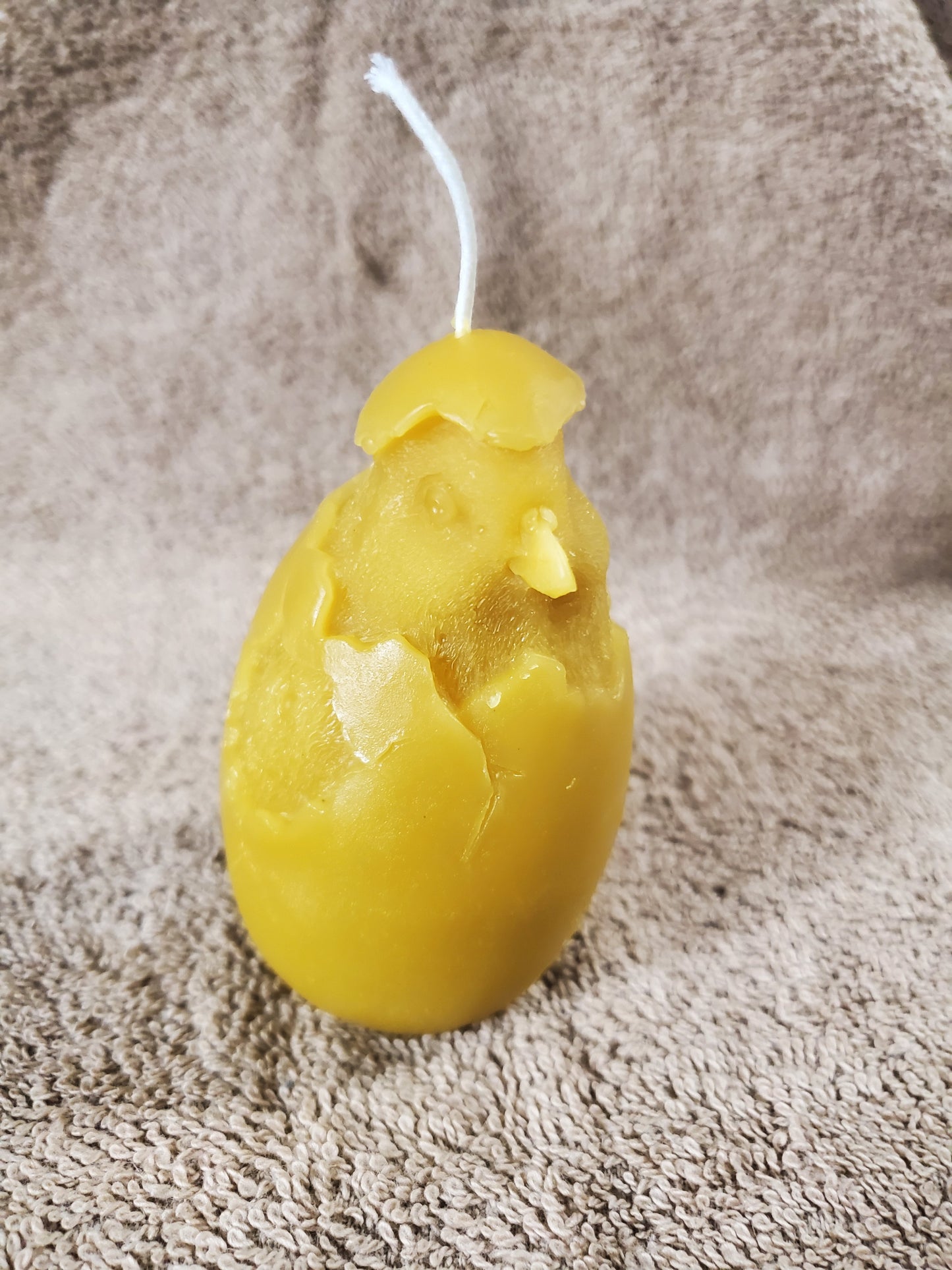 Hatching Chicken Beeswax Candle ( H-4" W- 2" )