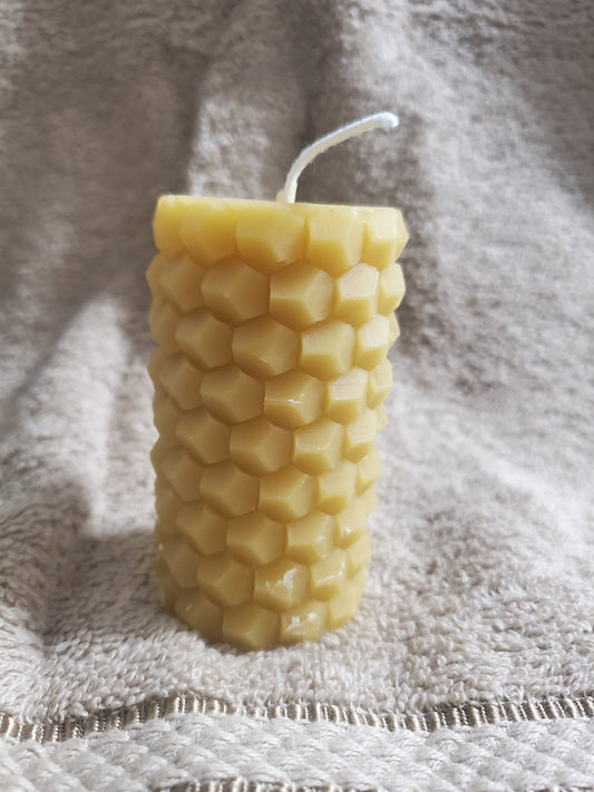 Chunky Diamond Candle 3" Tall 1.5" Wide