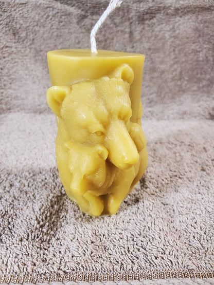 Mama Bear Candle (4" tall by 2" wide)