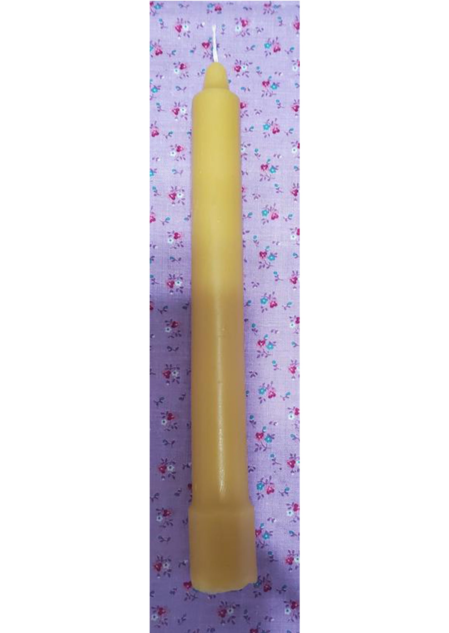 10" Smooth Base Beeswax Candles Qty 10