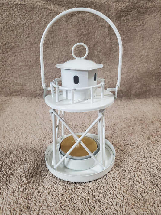 White Lighthouse Tealight Warmer